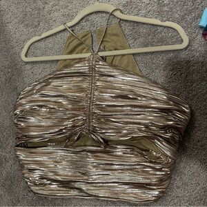 Anthropologie Gold Top